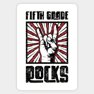 5th Grade Rocks - Red - Barn Shirt USA Sticker